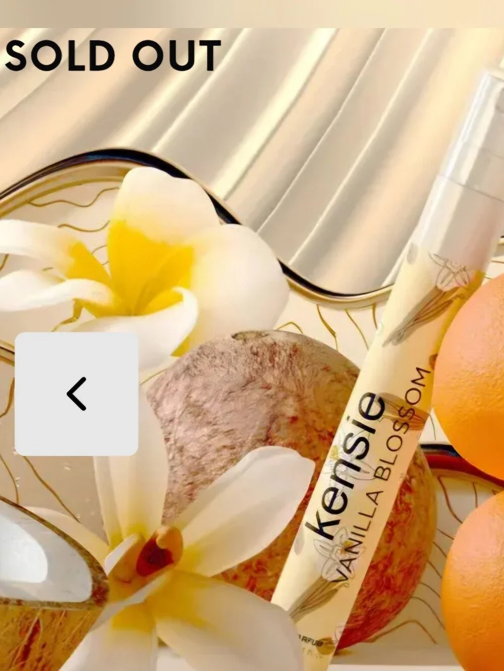 KENSIE Vanilla Blossom EDP 10ml Womens Travel Mandarin Pink Pepper Vanilla